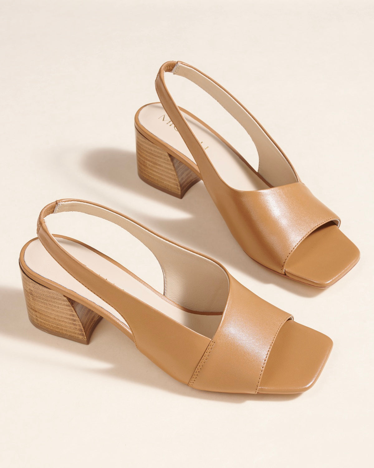 Kendi Leather Block Heels