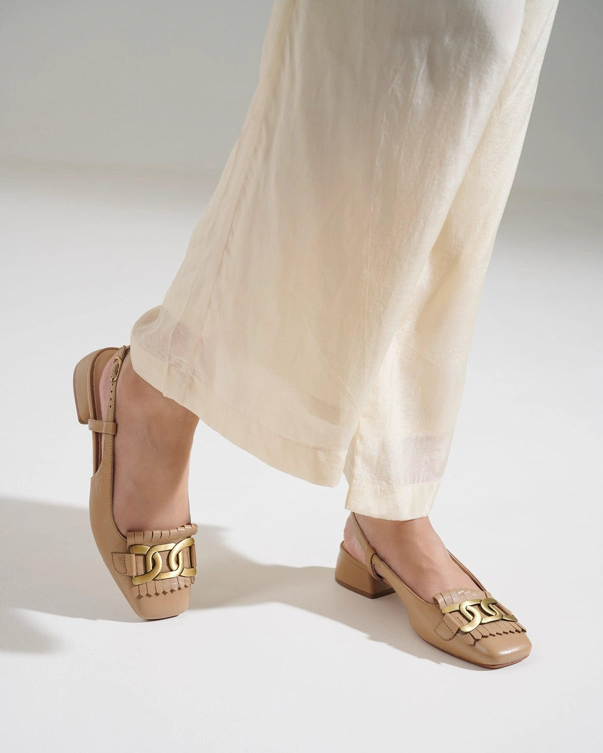 Astra Leather Block Heels