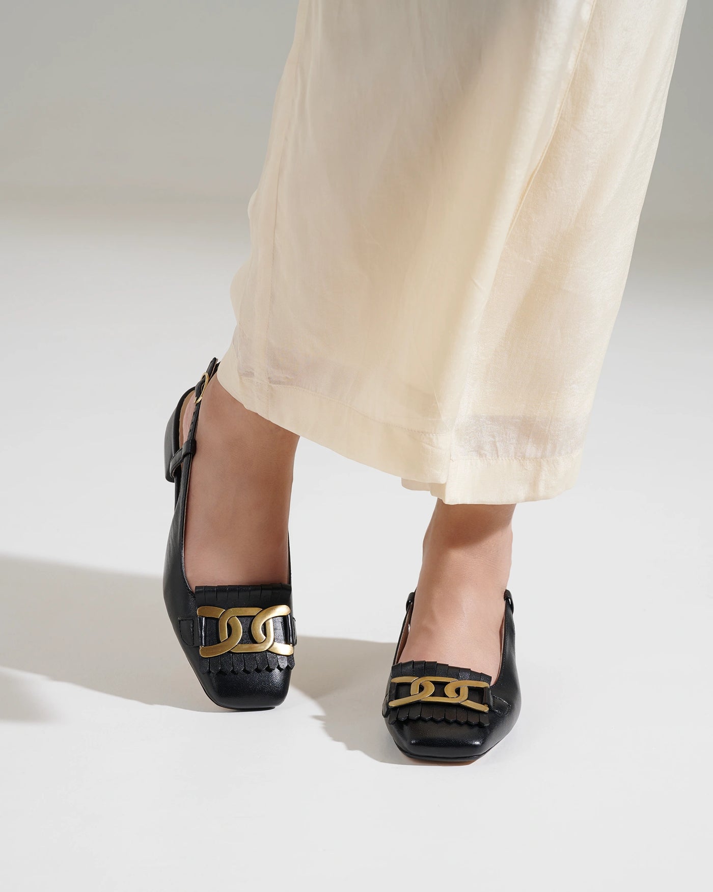 Astra Leather Block Heels
