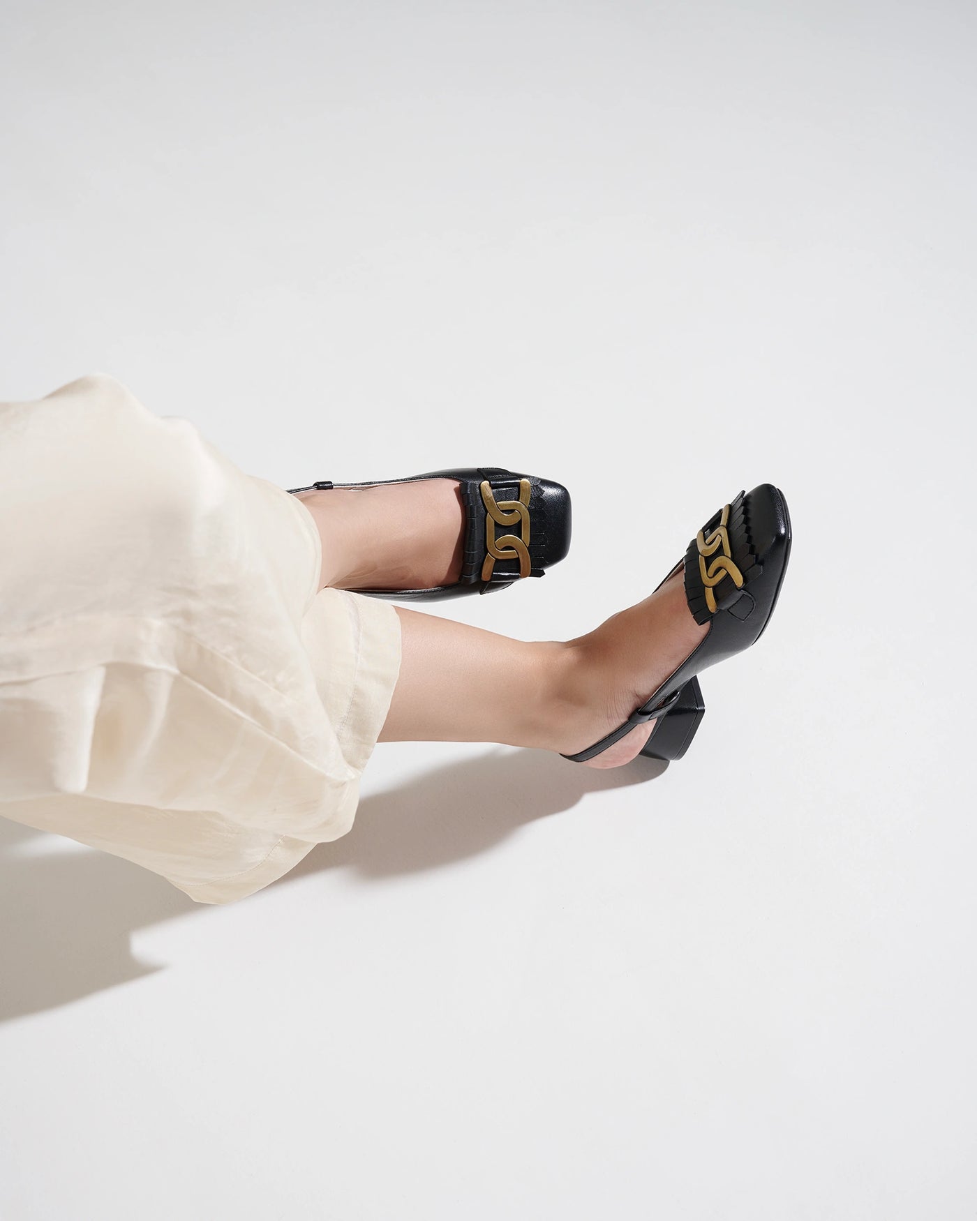 Astra Leather Block Heels