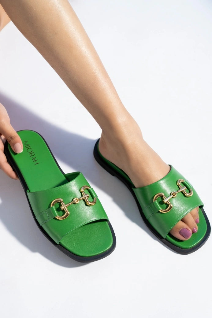 Flutter leather Comfort Flats