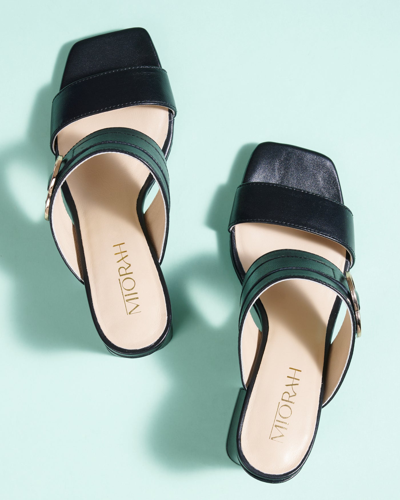 Velora Leather Block Heels