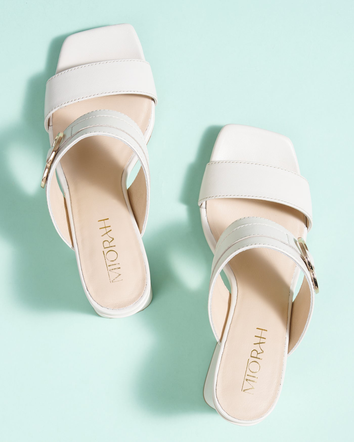 Velora Leather Block Heels