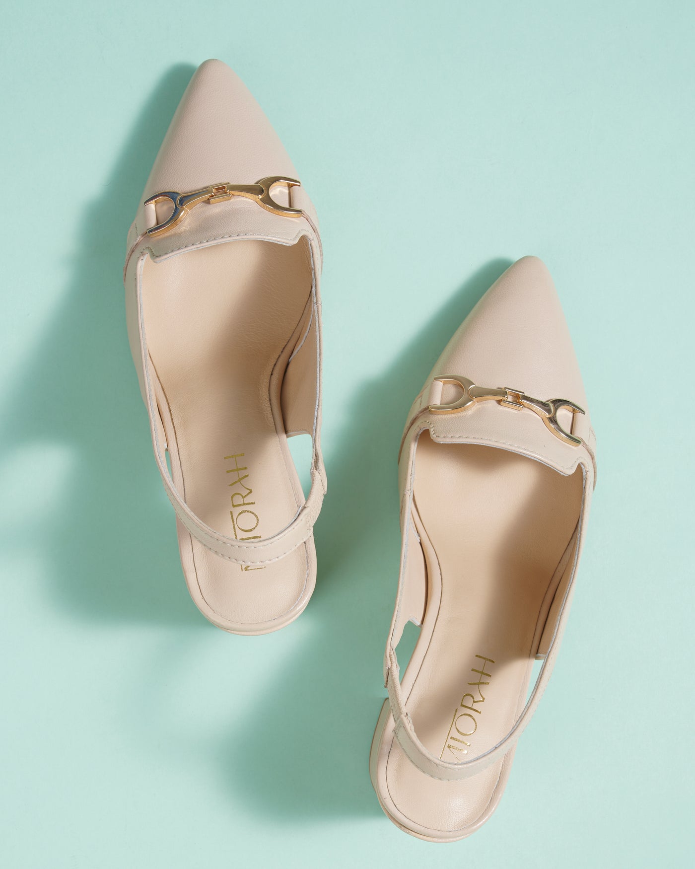 Elena Leather Block Heels