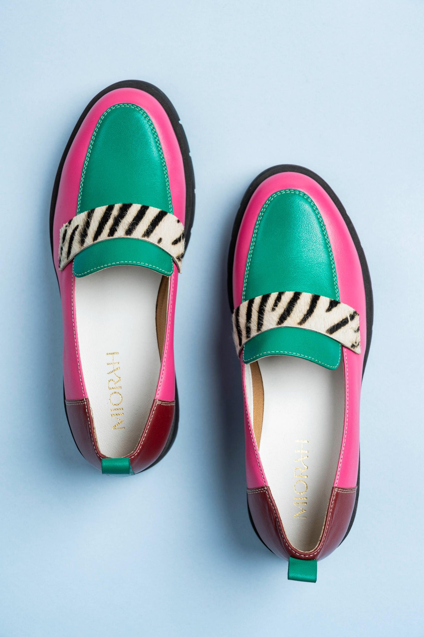 Vault Leather Multi Coloured Loafers
