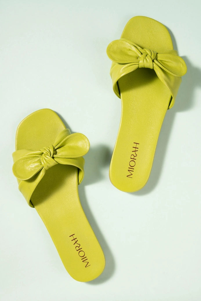 Mist Leather Comfort Flats