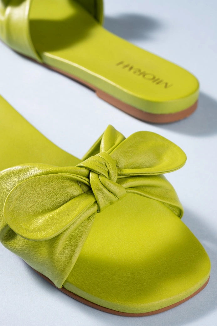 Mist Leather Comfort Flats