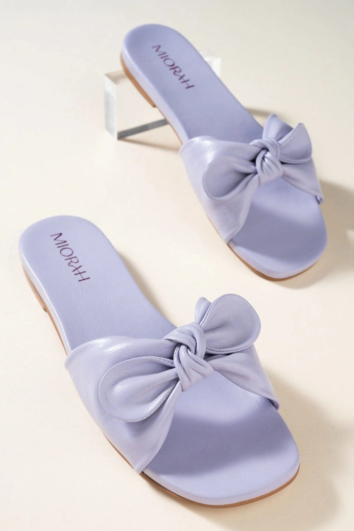 Mist Leather Comfort Flats