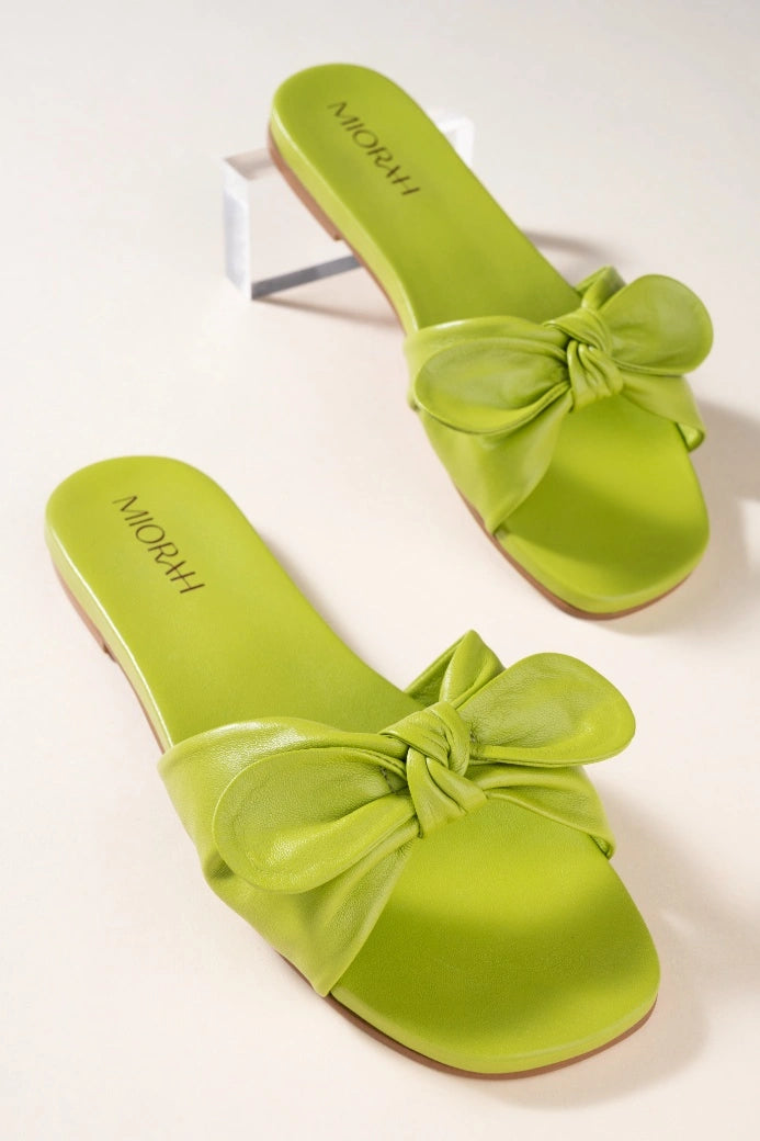 Mist Leather Comfort Flats