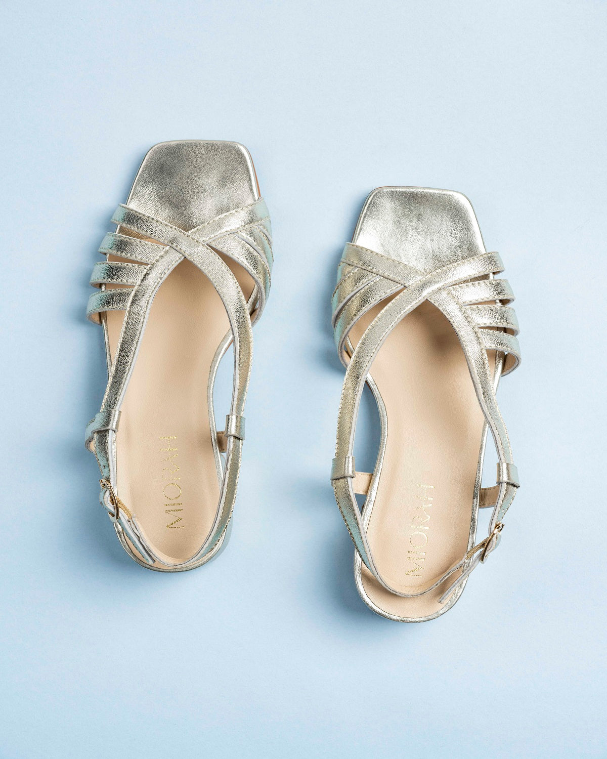 Dalia Metallic Leather Mid Heels