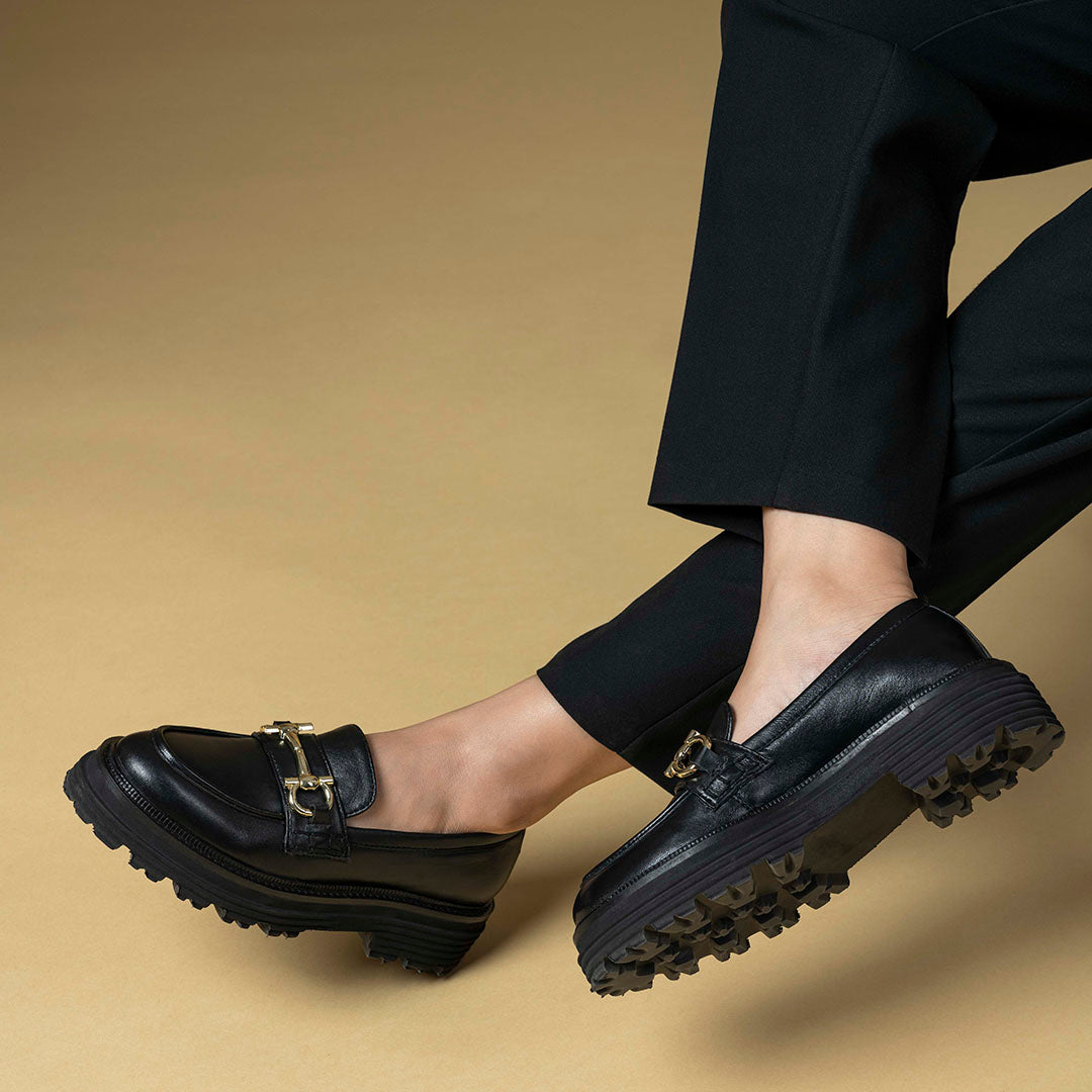 Pioneer Leather Platform Loafers