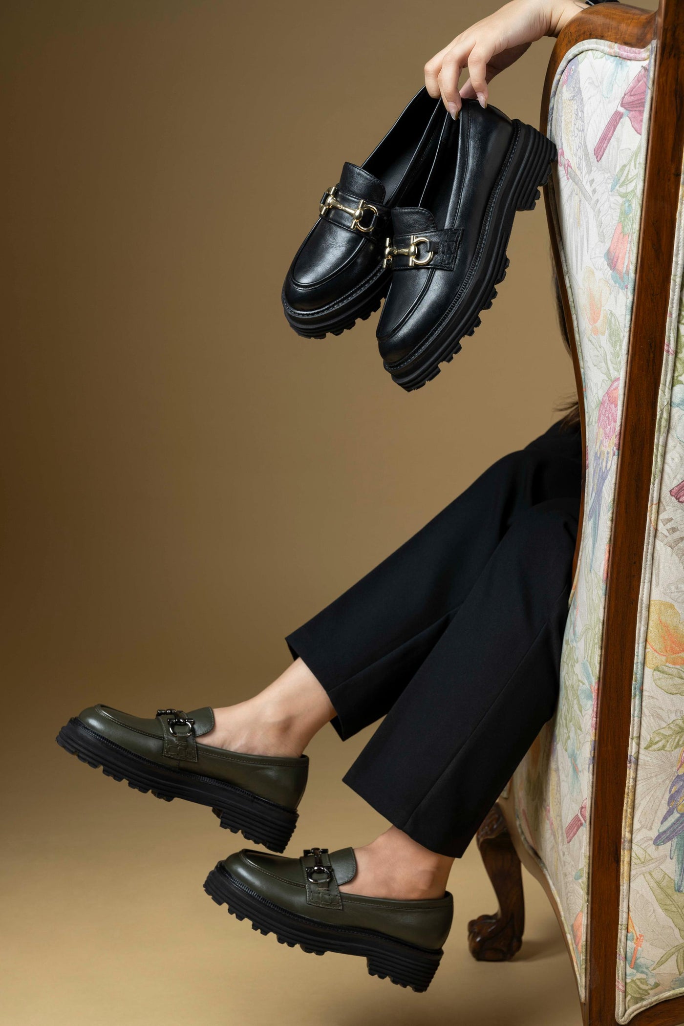 Pioneer Leather Platform Loafers