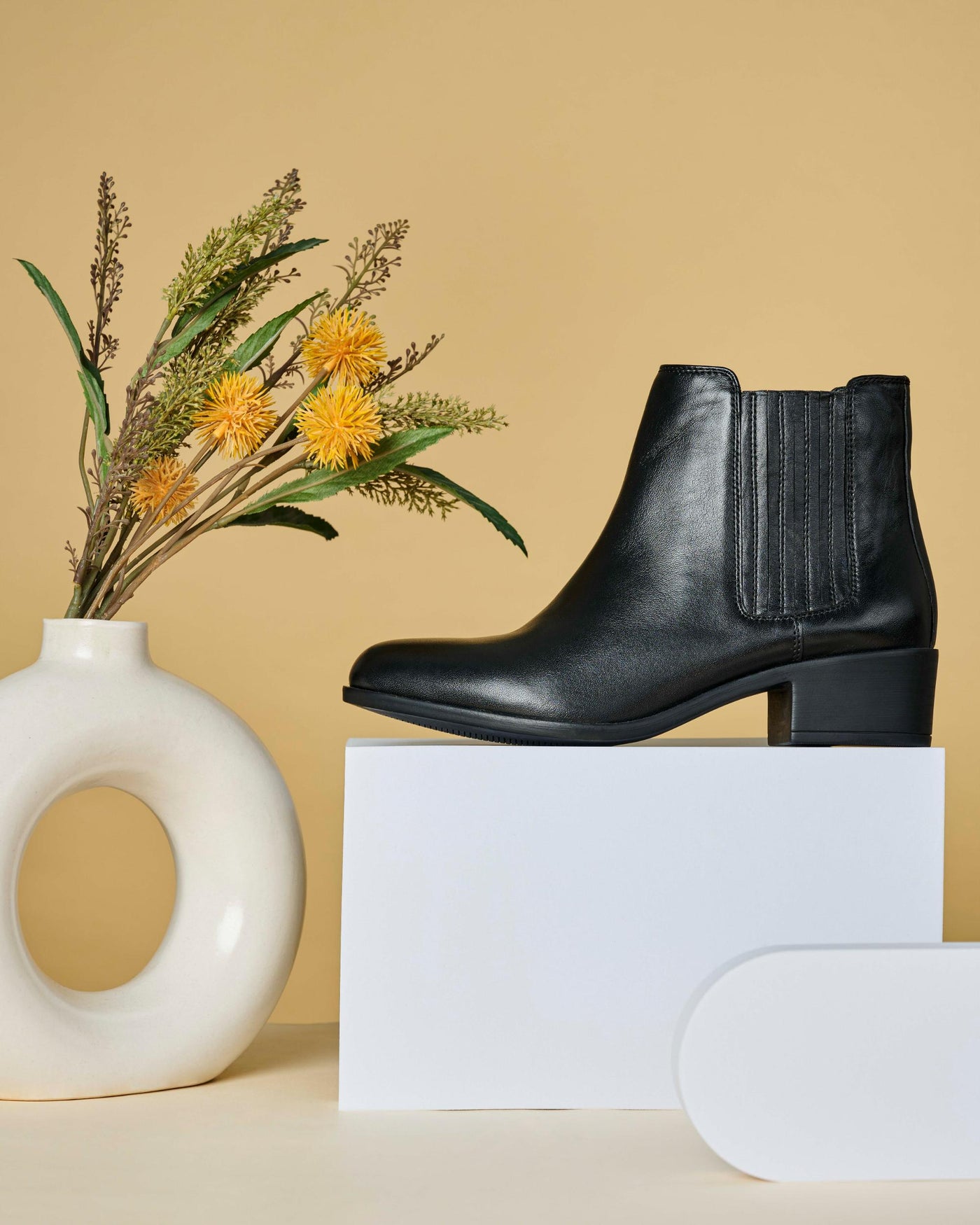 Viva Leather Ankle Boots