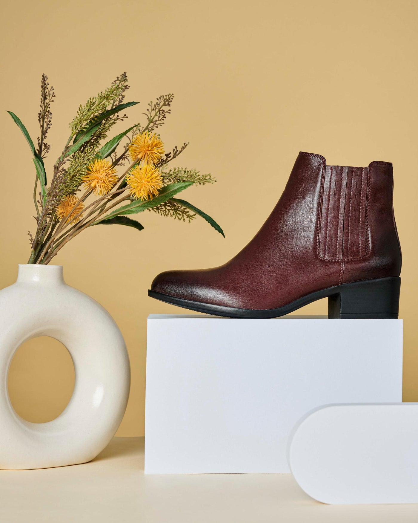 Viva Leather Ankle Boots
