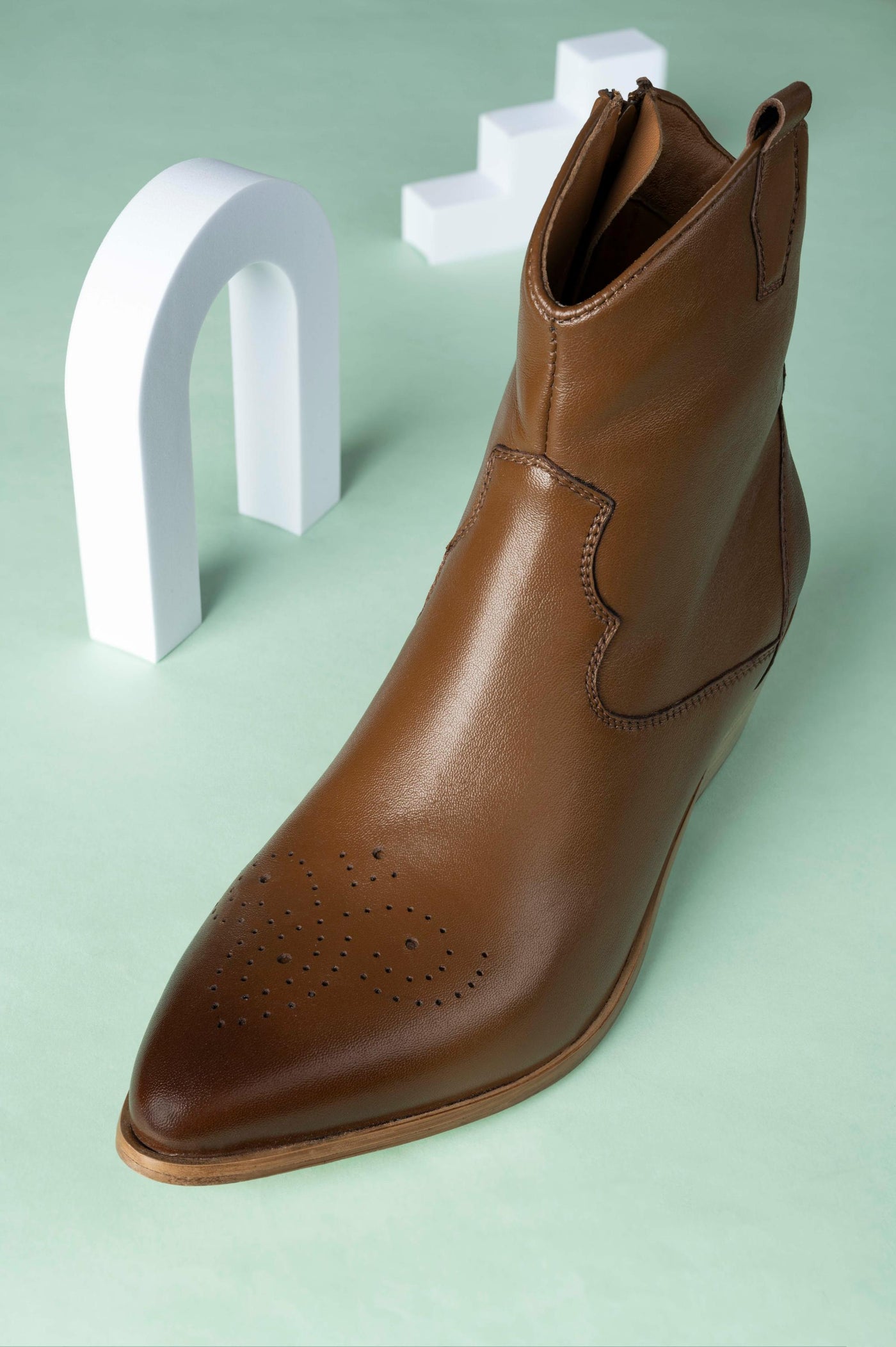 Ranger Leather Ankle Western Boots