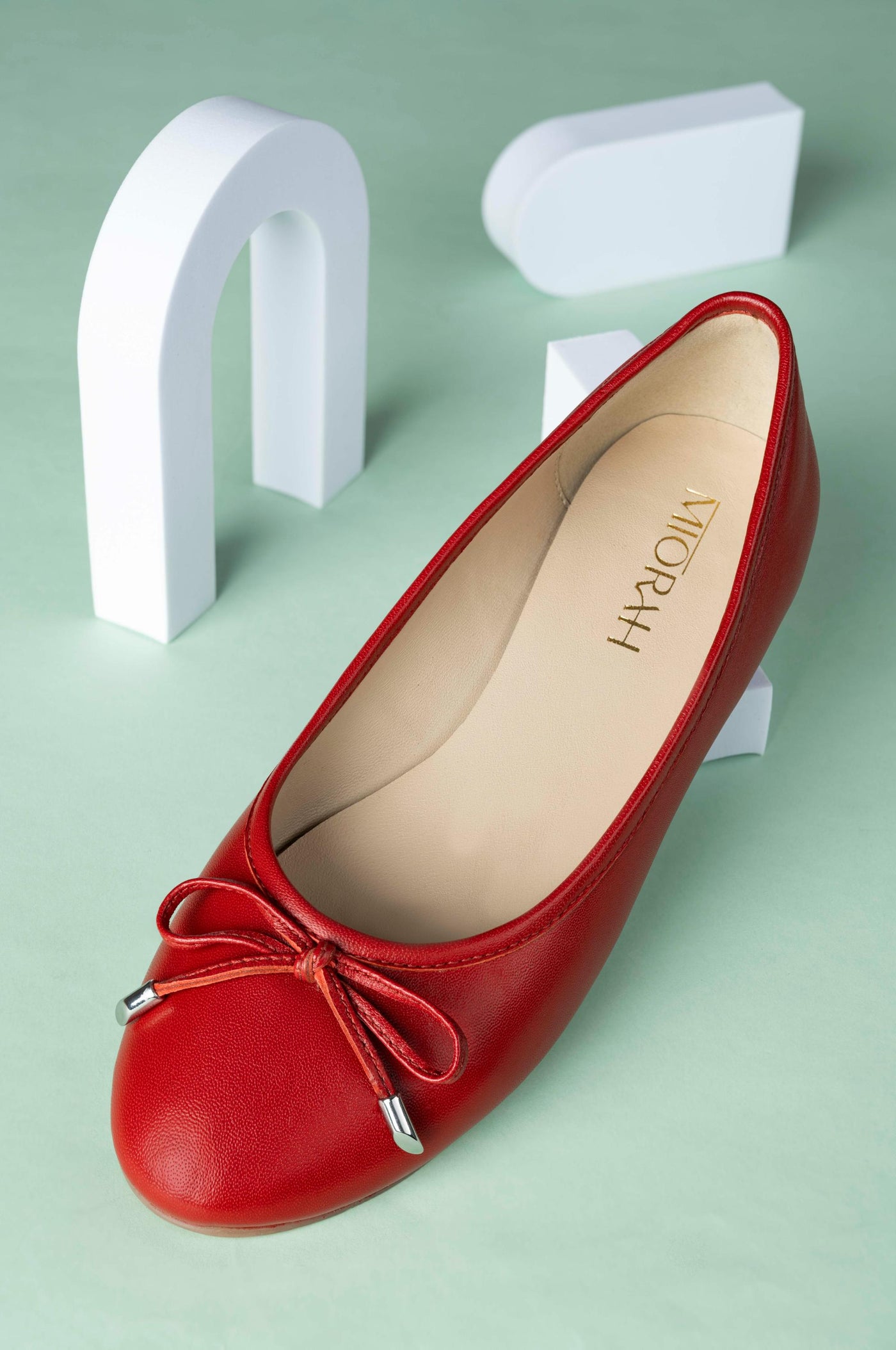 Classic Leather Bow ballerinas