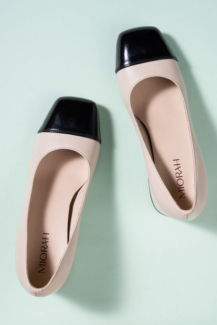 Radiant Leather Block Heels