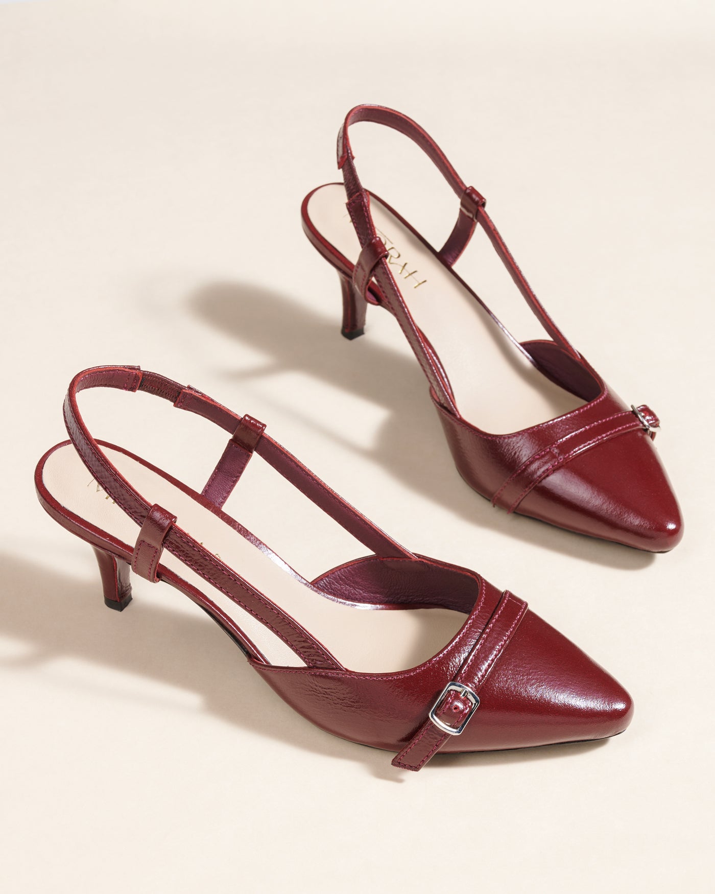 Mindy Leather Patent Pumps