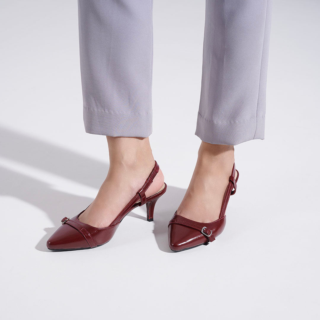 Mindy Leather Patent Pumps