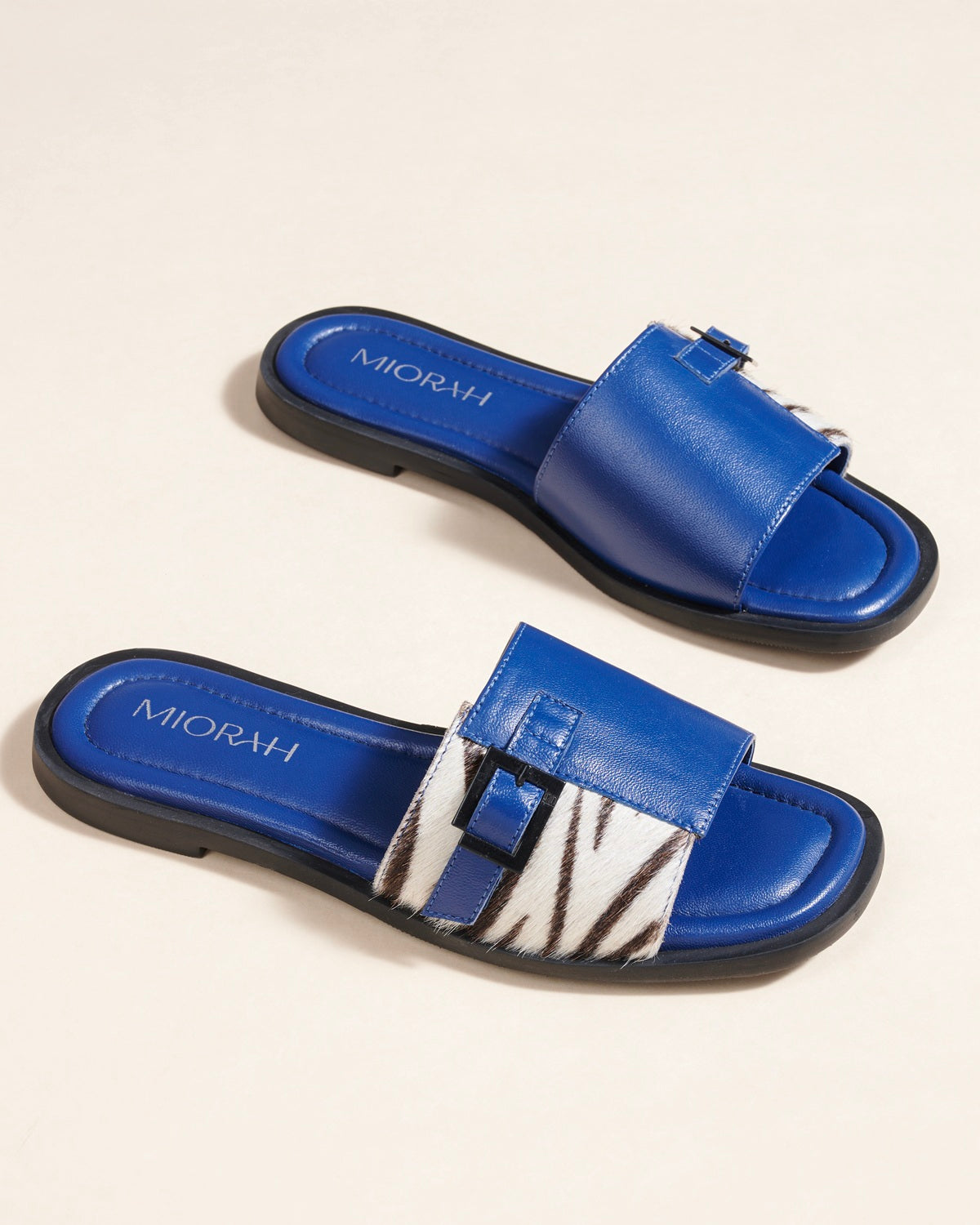 Mia Leather Buckle Flats