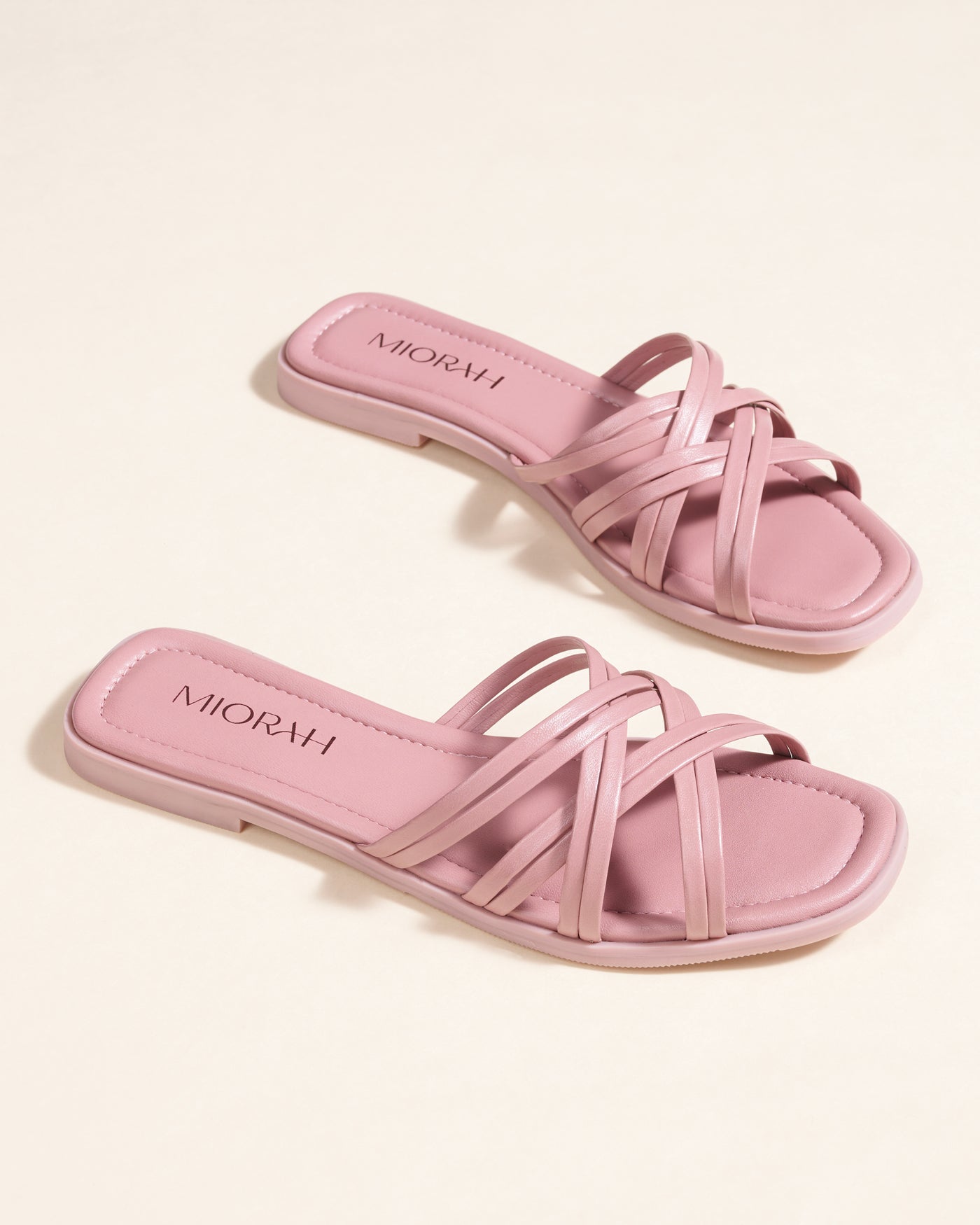 Zoe Leather Strappy Flats