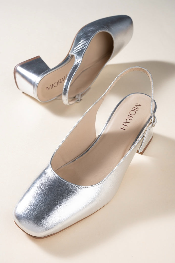 Glamour Leather Block Heels