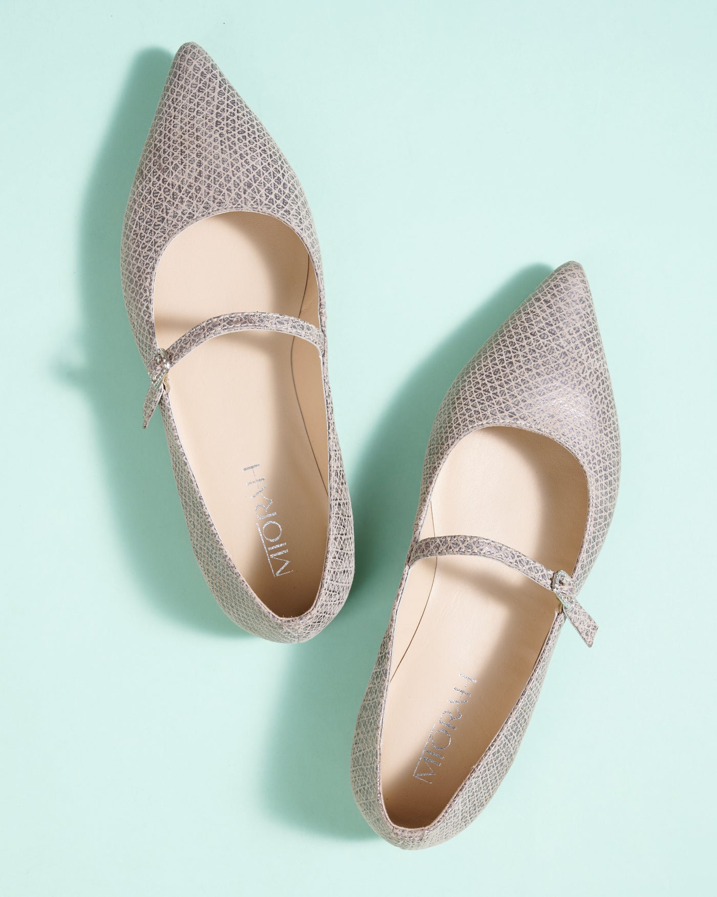 Poppy Leather Pointed Ballerinas