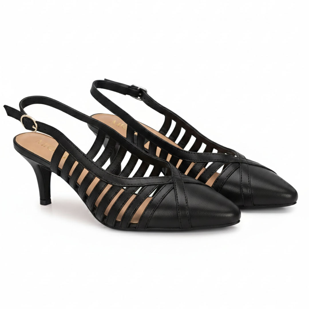 Lexa leather Strappy Heels