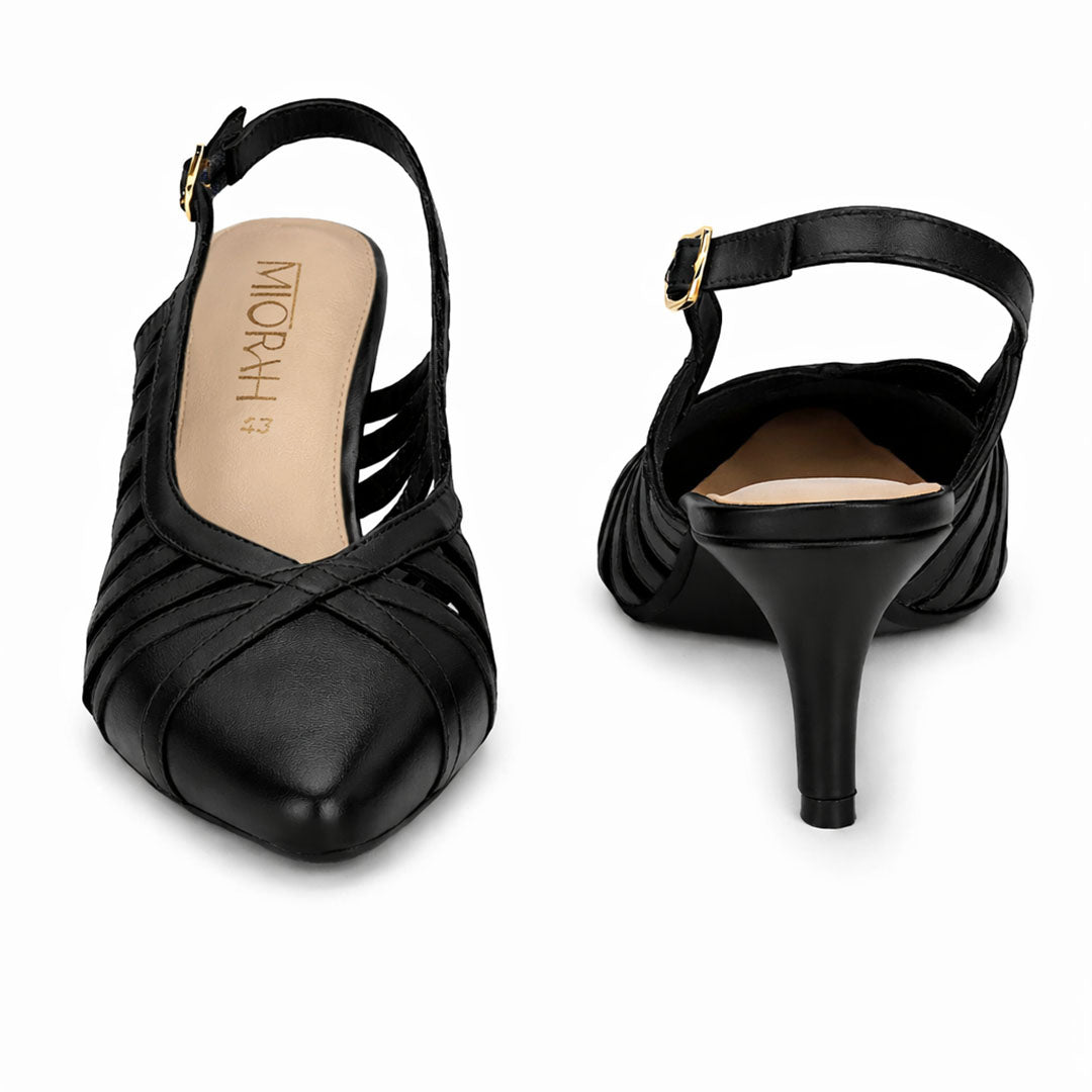 Lexa leather Strappy Heels