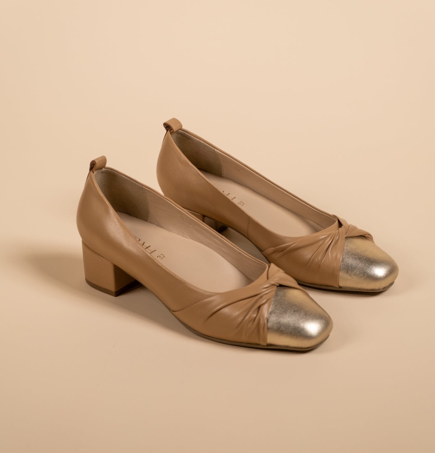 Zyra Leather Comfort Heels