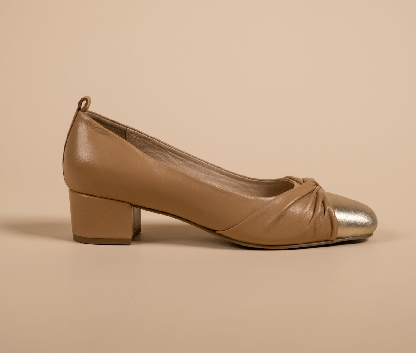 Zyra Leather Comfort Heels