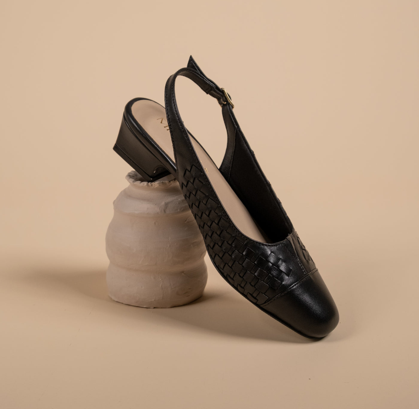 Darcy Leather Comfort Heels