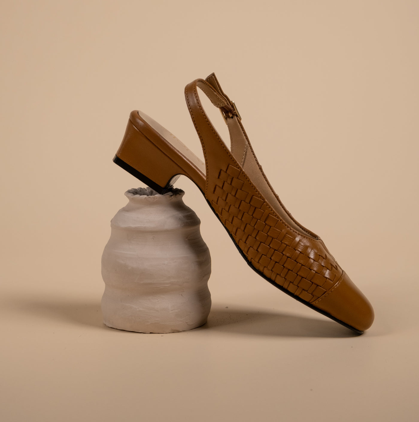 Darcy Leather Comfort Heels