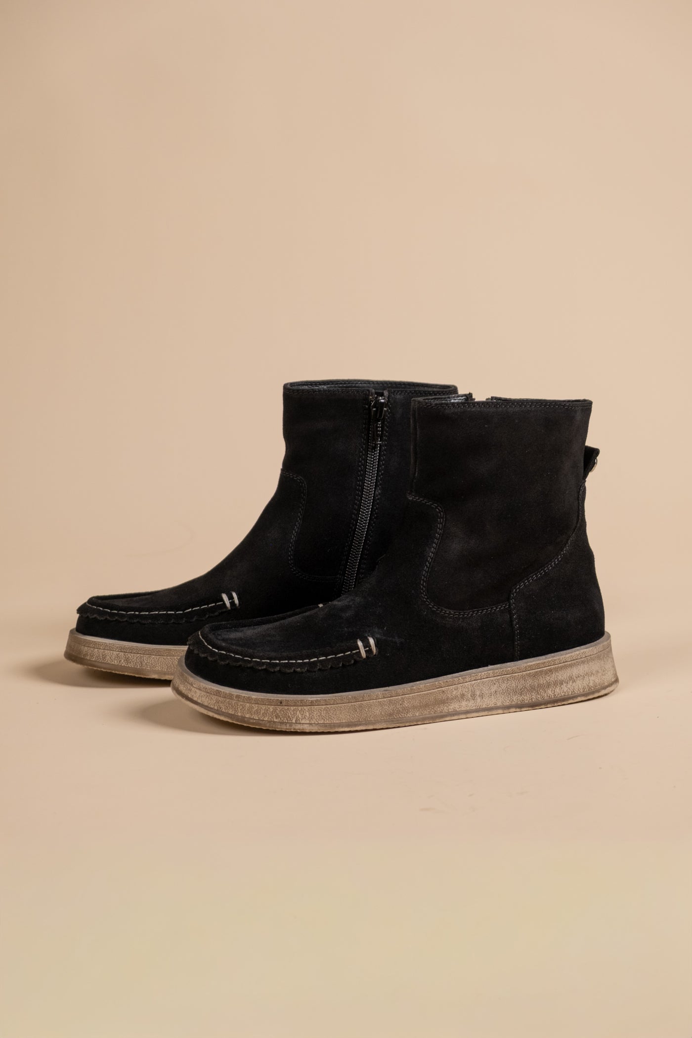 Dune Leather Suede Boots