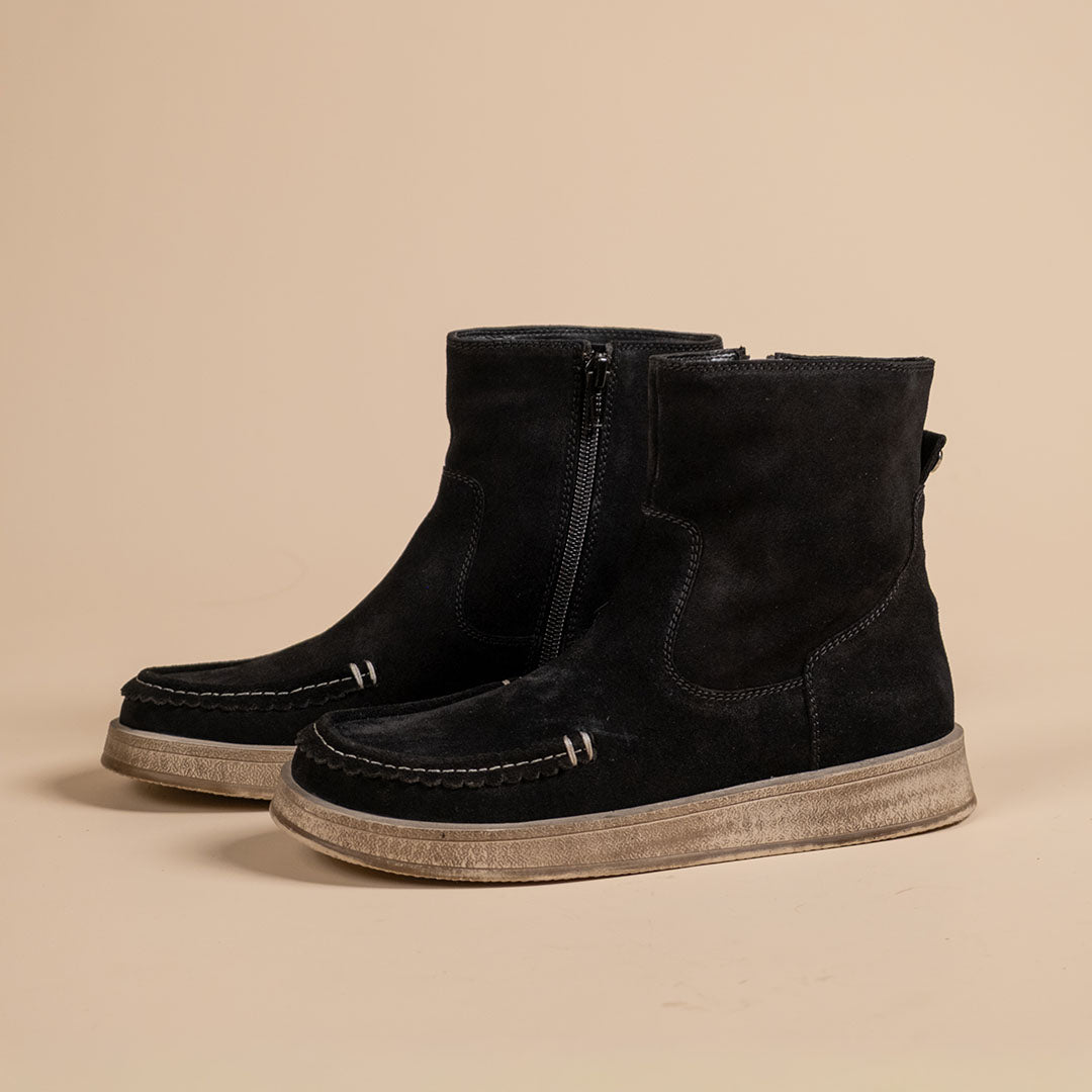 Dune Leather Suede Boots