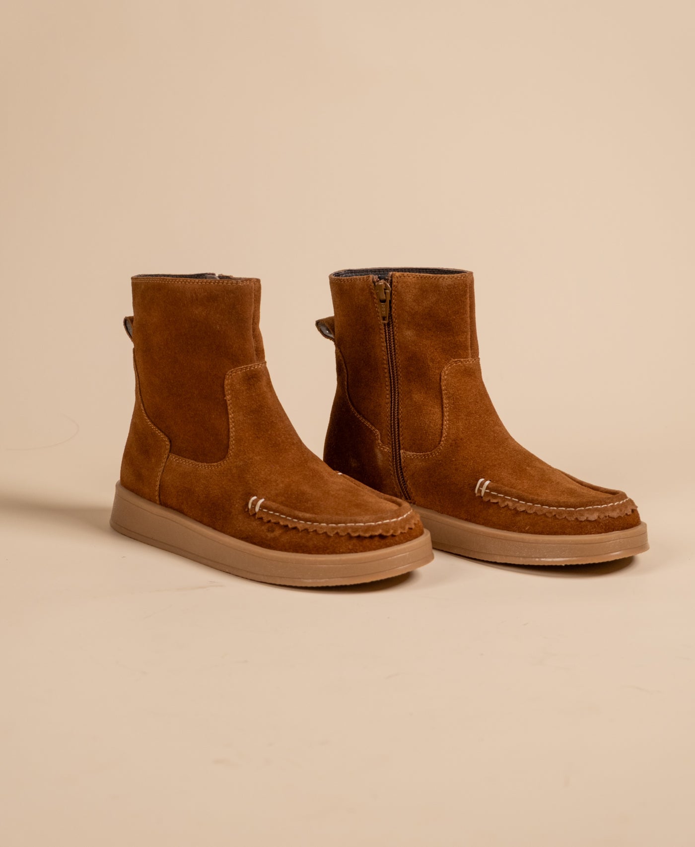Dune Leather Suede Boots