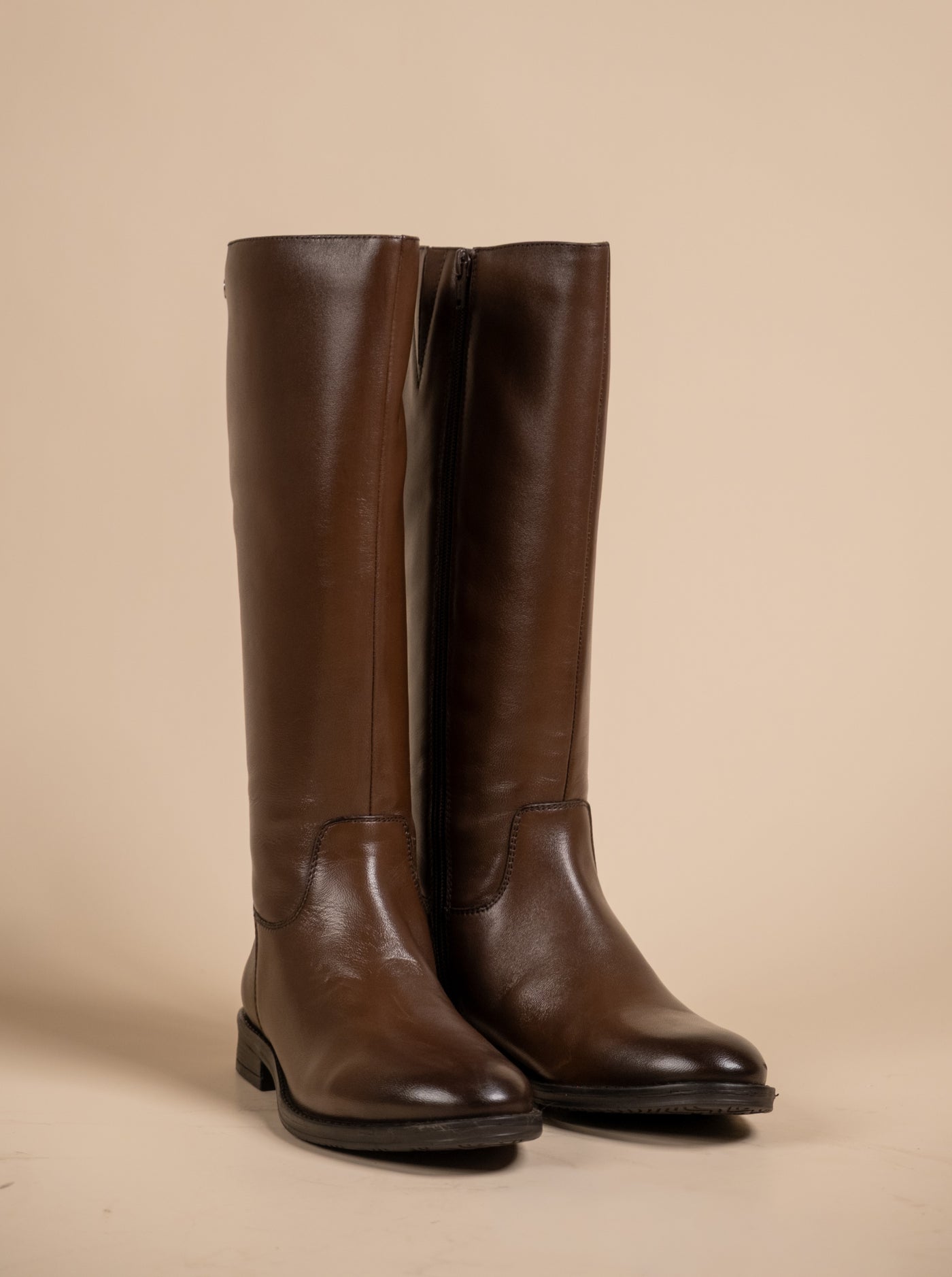 Blaire Leather Knee High Boots