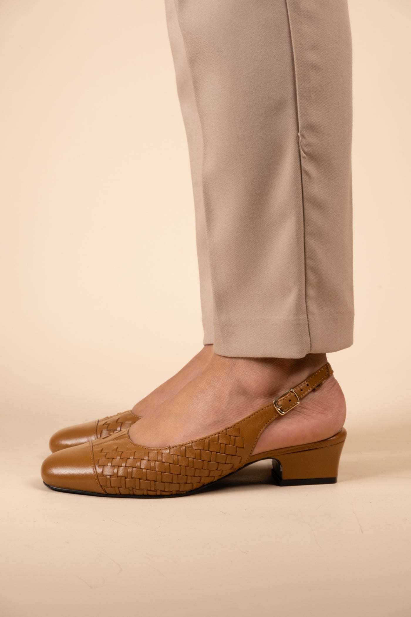 Darcy Leather Comfort Heels