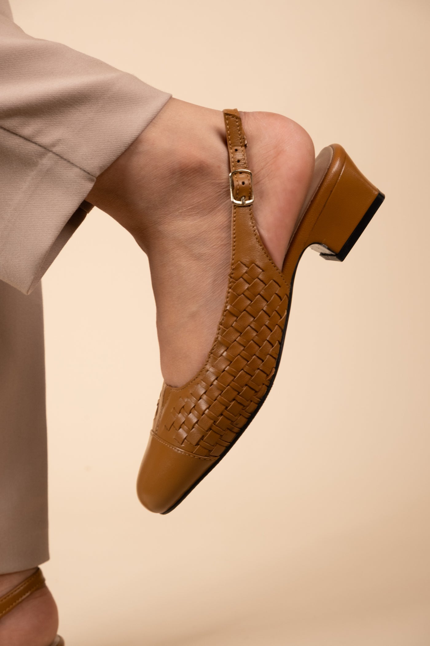 Darcy Leather Comfort Heels