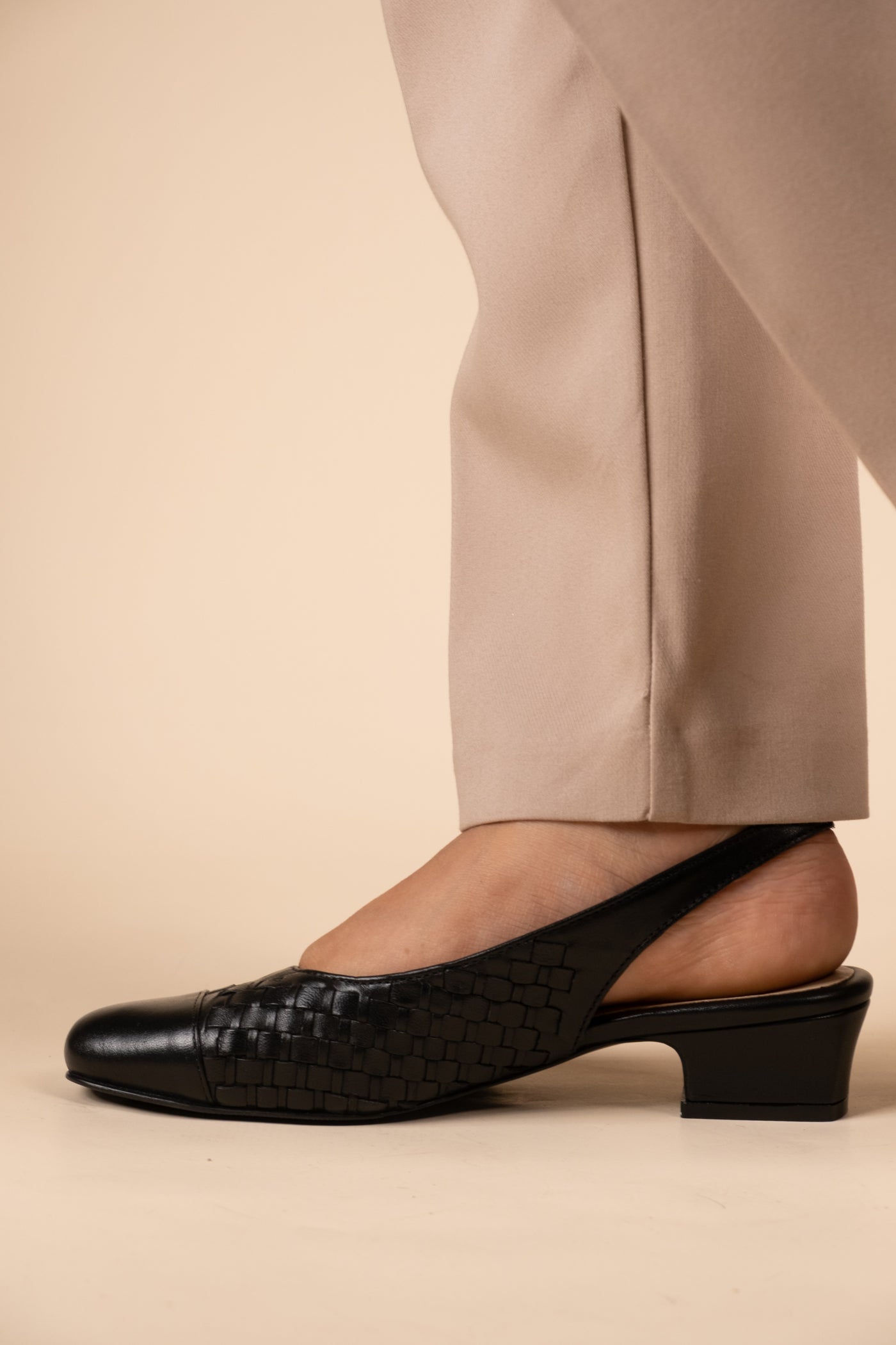 Darcy Leather Comfort Heels