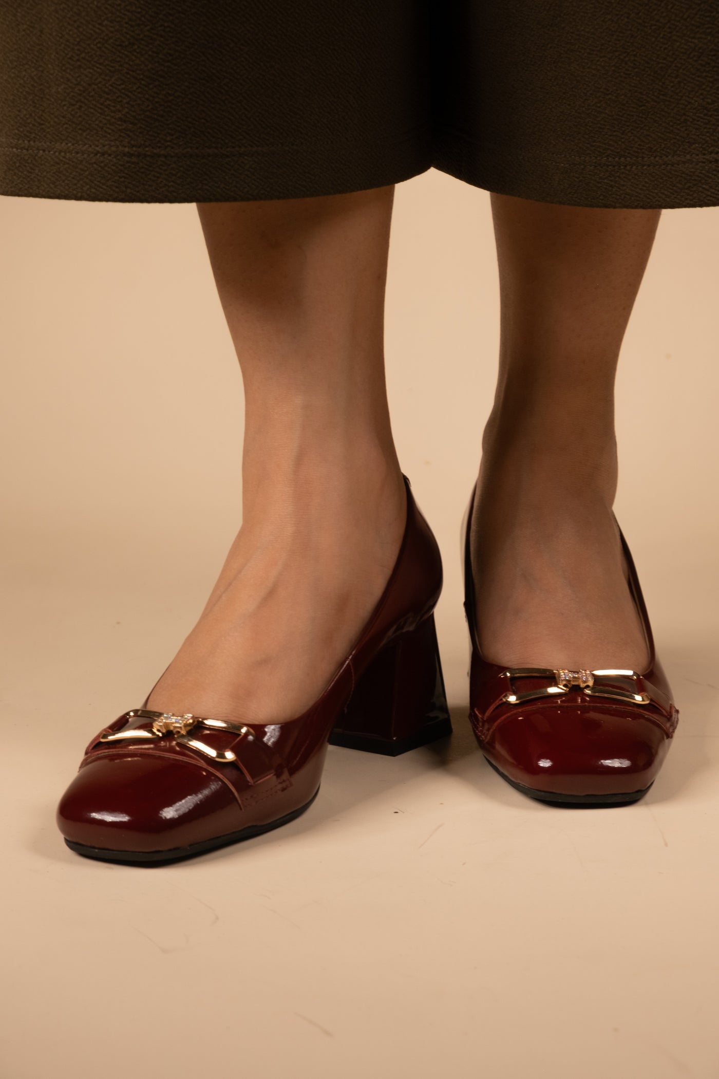 Zeal Leather Patent Block Heals