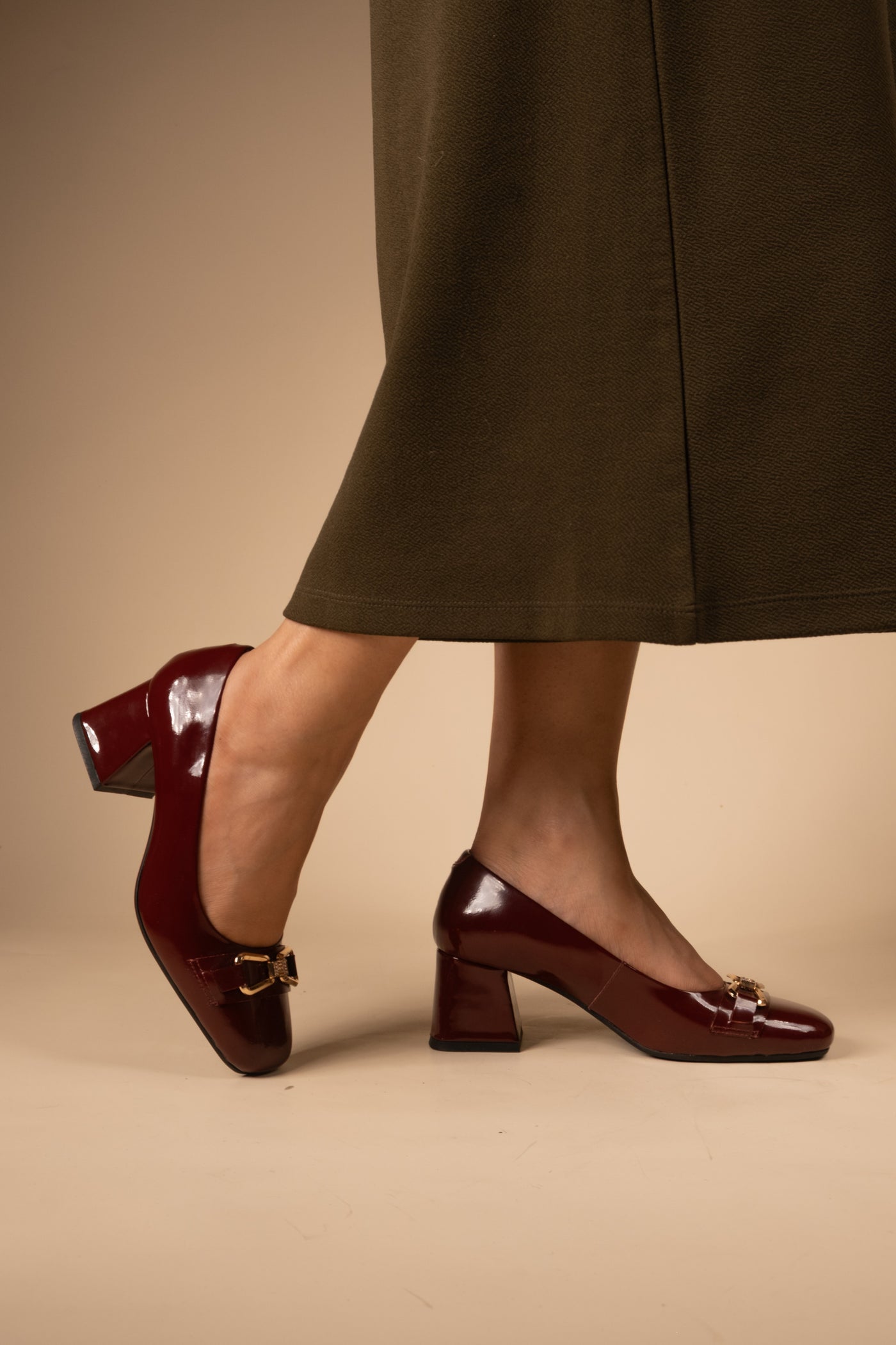 Zeal Leather Patent Block Heals
