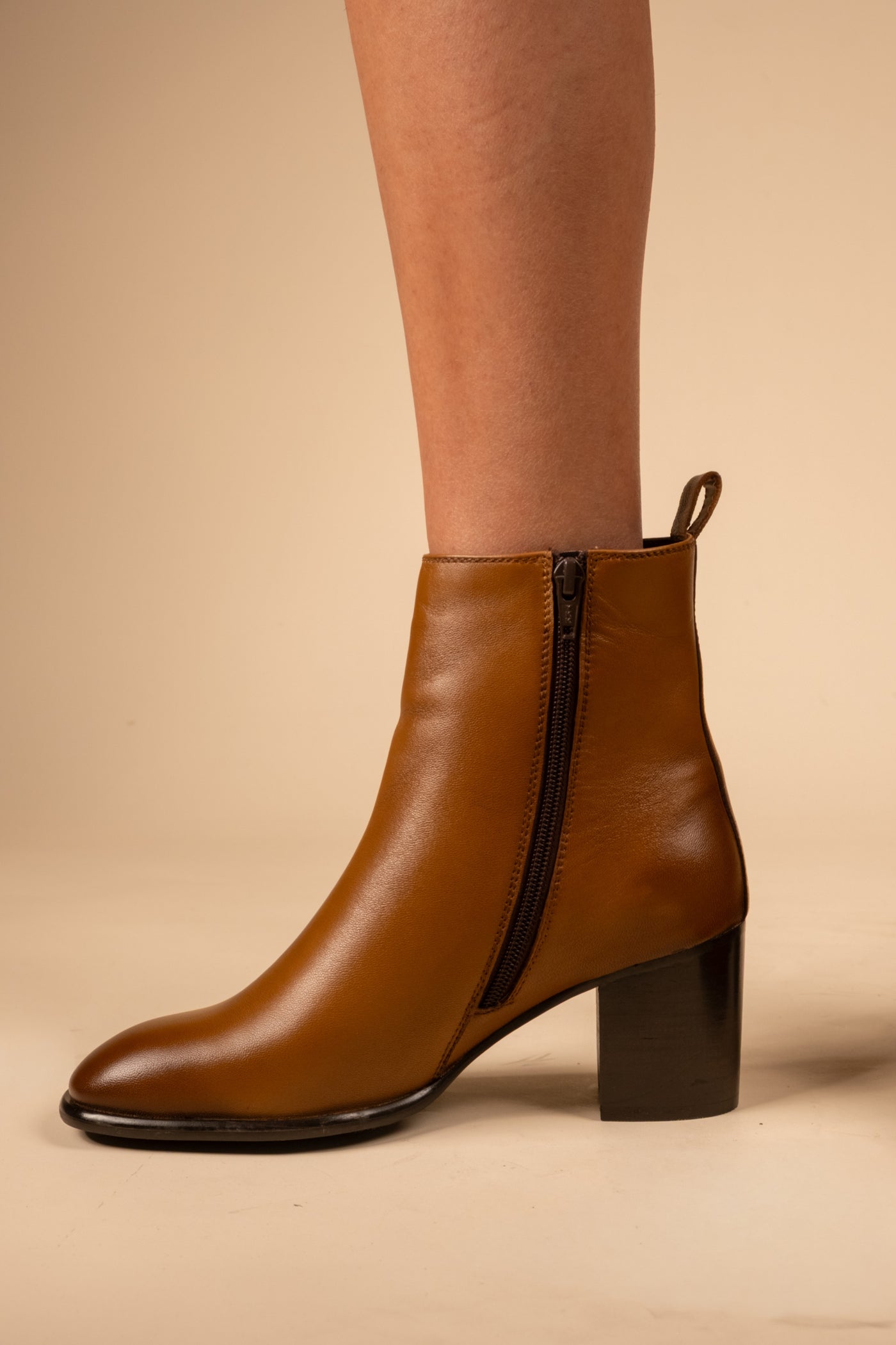 Blaze Leather Ankle Boots