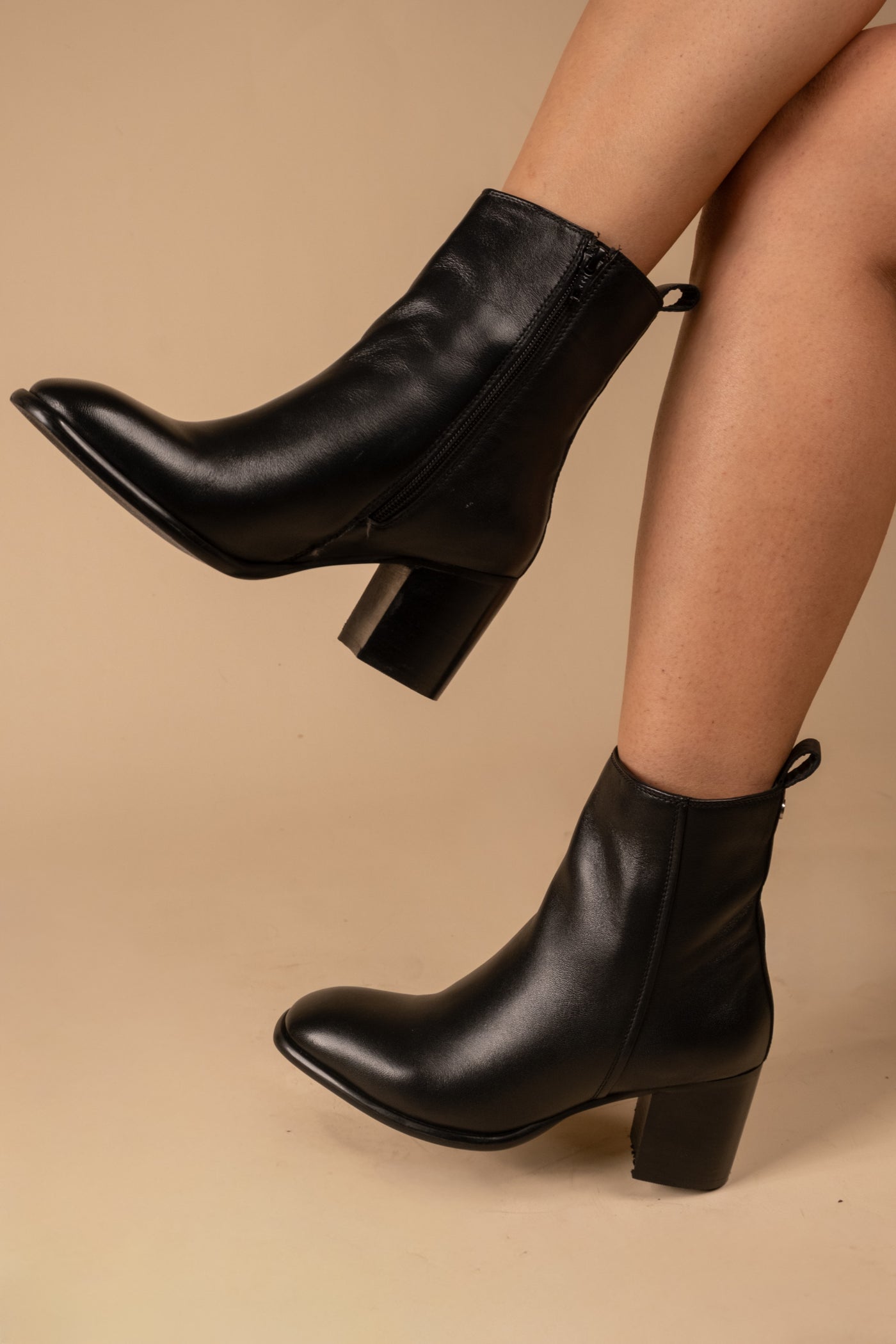 Blaze Leather Ankle Boots