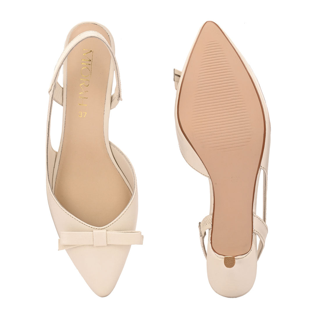 Grace Leather Bow Pumps