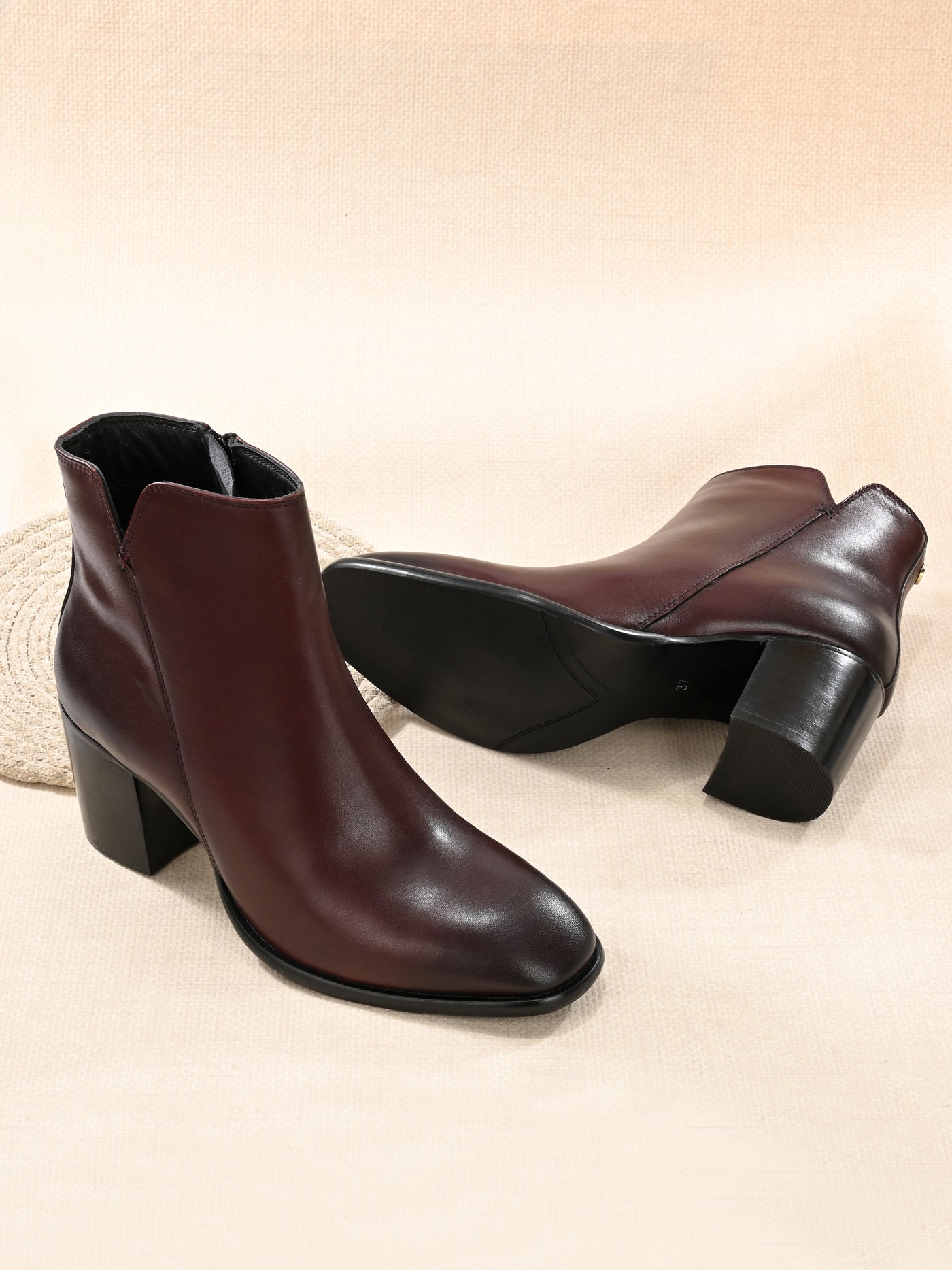 Luna Leather Ankle Boots