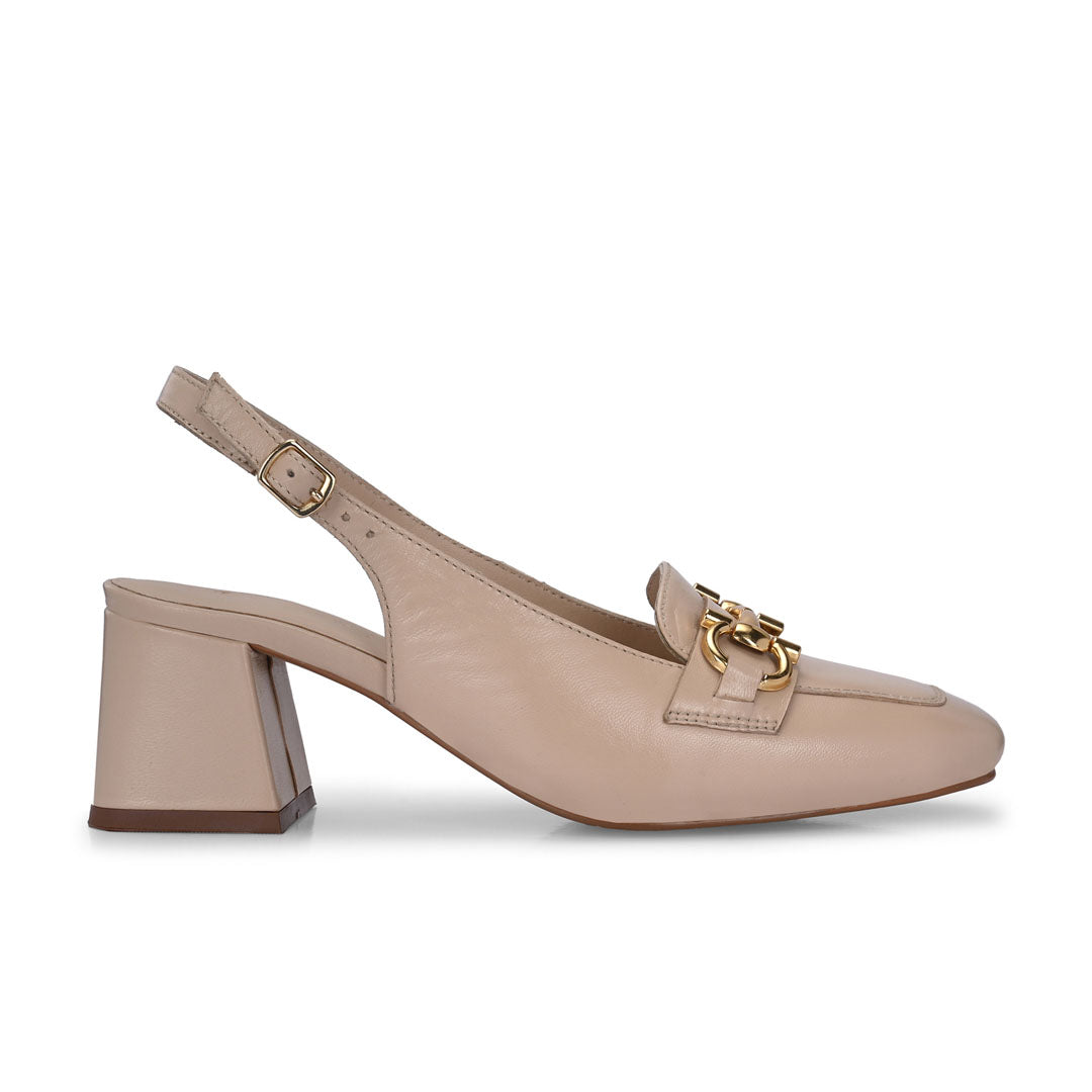 Allure Leather Block Heels