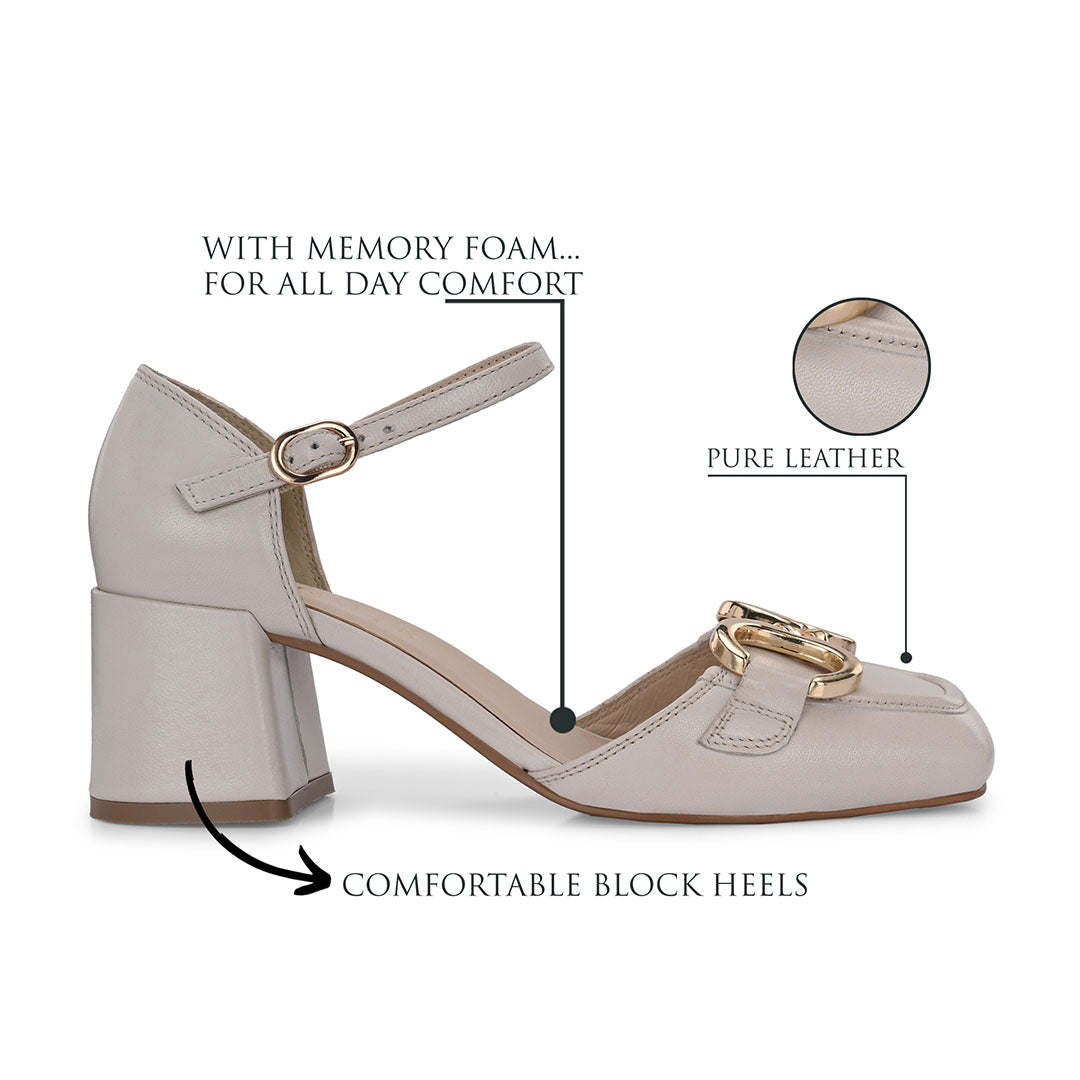 Empress Leather Praty Block Heels