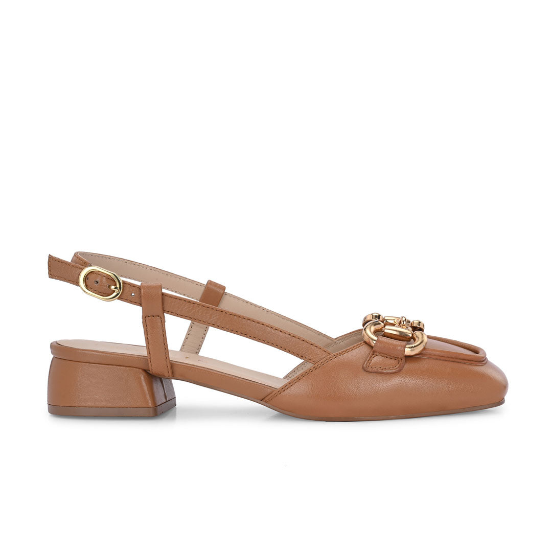 Majestic Leather Block Heels