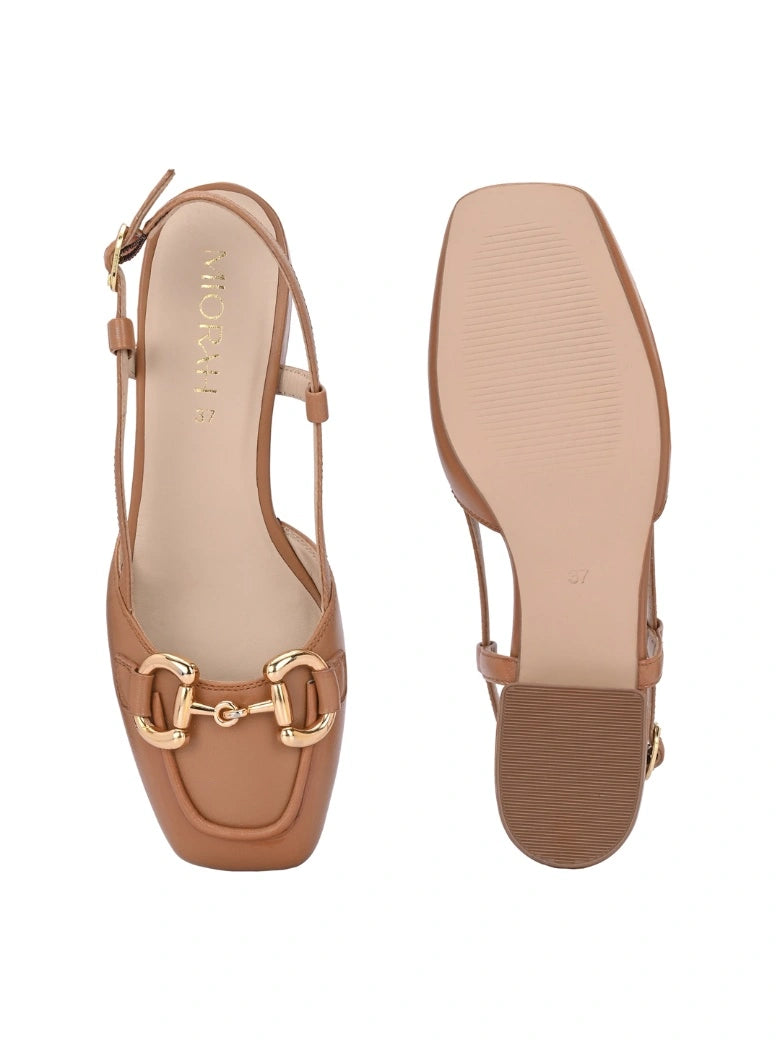 Majestic Leather Block Heels